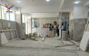 تفقد إعادة توسعة قسم وعناية الأطفال بالمستشفى الجمهوري في الأمانة