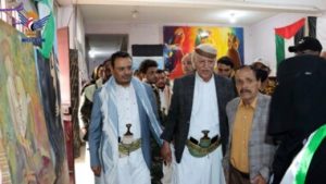 إب تفتتح المعرض التشكيلي الثاني لطوفان الاقصى