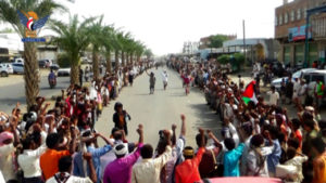 9d83014023b820299a1825a2a14163dd في تجمع حاشد قبائل الزرانيق بالحديدة تندد بالعدوان الإسرائيلي وتدعو للنفيروالاستعداد لمواجهته