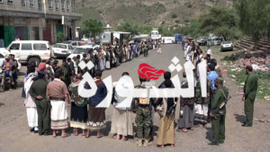 أبناء مديرية دمت بالضالع ينددون بالعدوان الإسرائيلي على الحديدة