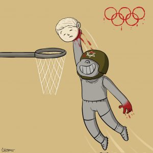 أولمبياد جريمة القرن – كاريكاتير-