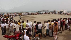 الحديدة.. وقفة لصيادي مديرية اللحية للتنديد بالعدوان الإسرائيلي وقفة لـ صيادي مديرية اللحية محافظة الحديدة تنديداً بالعدوان الإسرائيلي