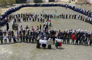 وقفات طلابية بمدارس محافظة صنعاء تنديدا بالعدوان الإسرائيلي على الحديدة