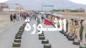 مديرية بني حشيش1 أبناء مديرية بني حشيش بصنعاء يجودون بقافلة من الخوخ دعماً للمرابطين في الجبهات