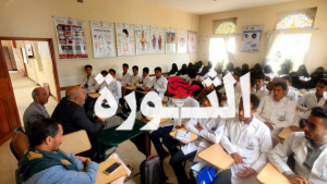 ندوة في المعهد الصحي بالمحويت تحت شعار” بصيرة وجهاد”