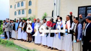 وزارة الشباب وزارة الشباب تنظم وقفة تضامنية مع الشعب الفلسطيني وتفويضا لقائد الثورة