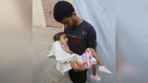 استشهاد طفلة من الجوع في غزة (صورة)