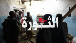 الصوفي يتفقد أضرار ومصابي سيول الأمطار بمركز محافظة حجة