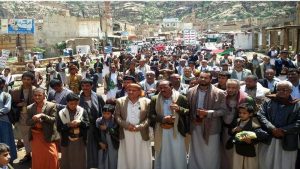 35 مسيرة ووقفة في المحويت تضامناً مع الشعب الفلسطيني وتنديداً بجرائم العدو الصهيوني بحق أبناء غزة