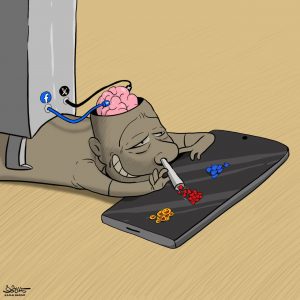 ريشة صنعاء الفرط صوتية تطال العليمي بعنف – كاريكاتير-