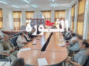 لجنة الطوارئ لجنة الطوارئ بالبيضاء تناقش التدابير اللازمة لمواجهة أي أضرار للسيول