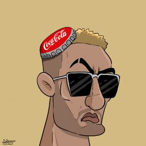 محمد رمضان في كاريكاتير