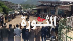 وقفة جماهيرية في مديرية جبل الشرق بذمار نصرة لغزة وتضامناً مع الأسرى