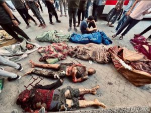 تحذير مسبق لضعاف النفوس.!.. مجزرة مدرسة التابعين في #غزة (فيديو)