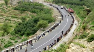 حجة.. مسير وعرض شعبي لخريجي الدورات المفتوحة بمديرية الشاهل