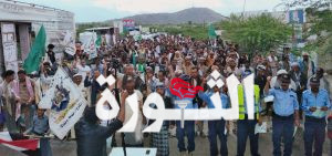 مسيرة في لحج مسيرة حاشدة في القبيطة بلحج تضامناً مع الشعب والمقاومة الفلسطينية بغزة