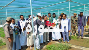 الهادي والجيلاني يتفقدان مشتل الحتارش لإنتاج الشتلات الزراعية