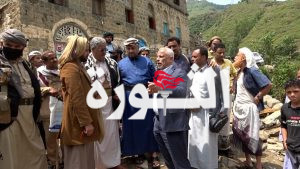 مقبولي والحيفي والحضرمي يطلعون على أضرار السيول بمحافظة ريمة