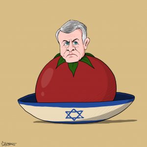 تحذيرات الأردن لإيران تُدْخِلْ الملك في طماطة (كاريكاتير)