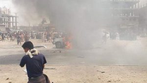 بقوة السلاح.. مرتزقة الانتقالي تقمع تظاهرة في عدن