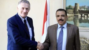 وزير الخارجية يلتقي برئيس بعثة الأمم المتحدة لدعم اتفاق الحديدة