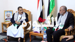 وزير الخارجية خلال زيارته مكتب حركة حماس بصنعاء: ثابتون في دعم القضية الفلسطينية