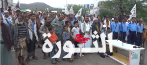 مسيرة في القبيطة بلحج تأييدا لمحور المقاومة في الرد على جرائم الصهاينة