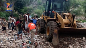 ذمار… جهود محلية لعملية الإنقاذ في وصاب السافل