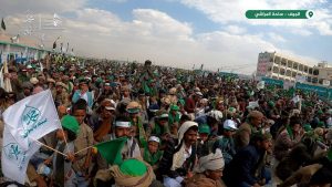 صور| احتفال نبوي حاشد بساحة المراشي في #الجوف بذكرى مولد النور والرحمة