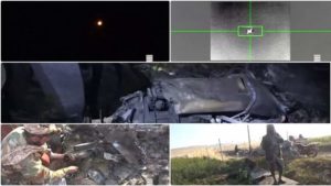 شاهد: الإعلام الحربي يوزع مشاهد إسقاط الطائرة ” MQ-9″ الأمريكية  في أجواء ذمار