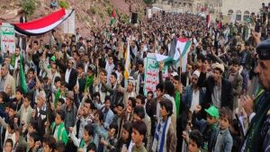 50 مسيرة جماهيرية حاشدة في حجة نصرةً لغزة وتضامناً مع الشعب الفلسطيني ومقاومته الباسلة