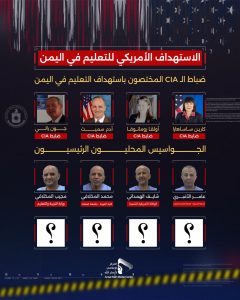 صورة جماعية للجواسيس المختصون باستهداف التعليم في اليمن