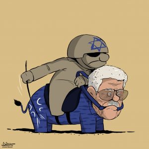 كاريكاتير (السلطة الفلسطينية) يخطف الأضواء عالميا في دقائق