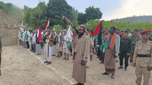 عروض شعبية في حجة: أبناء الوطن يتأهبون للدفاع عن القضية الفلسطينية