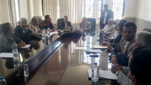 44 رئيس هيئة الرقابة على المناقصات يرأس اجتماعاً لمناقشة أوضاع المشاريع الممولة خارجيا