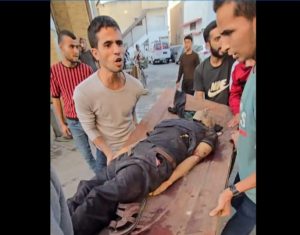 استشهاد واصابة 36 مدنيا بغارتين صهيونية استهدفت سوق الصحابة في غزة