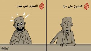 لسان حال قناة “الجزيرة” بين لبنان وغزة..!