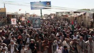 مسيرات حاشدة في الجوف تحت شعار “طوفان نحو التحرير”