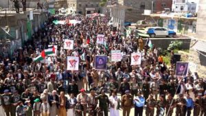 25 مسيرة حاشدة في ريمة تحت شعار ” طوفان نحو التحرر “