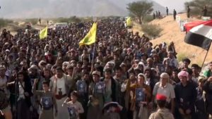13 مسيرة حاشدة بمأرب احتفاء بذكرى مرور عام على عملية “طوفان الأقصى”