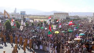 محافظة عمران تشهد 44 مسيرة حاشدة دعماً وإسناداً للشعبين الفلسطيني واللبناني