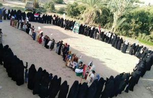 IMG_20241007_203614_276~2 وقفة نسائية بالجوف إحياءً لذكرى عملية طوفان الأقصى ووفاءً للشهيد السيد نصر الله