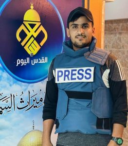 استشهاد الصحفي بلال رجب في غزة استشهاد مصور صحفي فلسطيني في قناة القدس بقطاع غزة