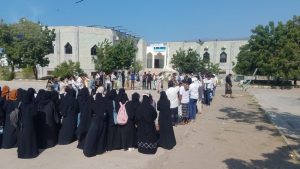 جامعة الحديدة وقفات احتجاجية في جامعة الحديدة تنديدا بجرائم الكيان الصهيوني في غزة ولبنان