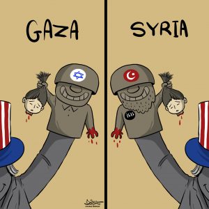 جنود أمريكا في المنطقة -كاريكاتير-