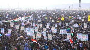 محافظة صعدة تشهد 29 مسيرة جماهيرية كبرى مباركةً لانتصار المقاومة اللبنانية وإسناداً لغزة