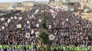 محافظة عمران تشهد 50 مسيرة جماهيرية مباركة بانتصار لبنان وتأكيداً على دعم غزة