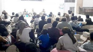 لقاء موسع ضمن الحملة الوطنية لنصرة الأقصى في حجة