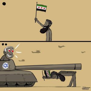 هيئة تحرير الشام ترحب بالاجتياح الإسرائيلي (شاهد الصورة)