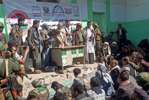 مشائخ وقبائل مديرية الحشاء يعلنون النفير العام عقب توقيع وثيقة الشرف القبلي